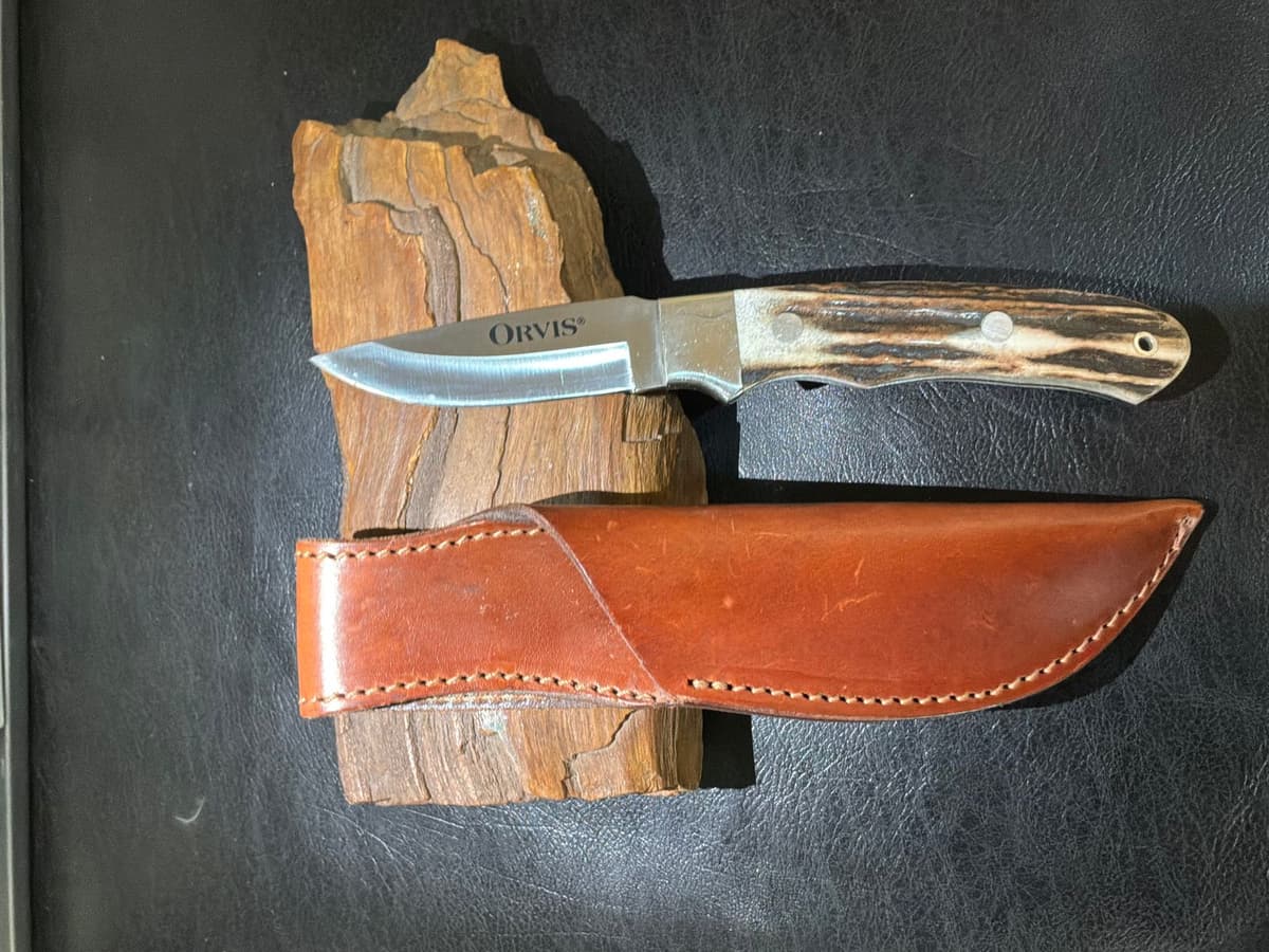 Orvis fixed blade with stag handle