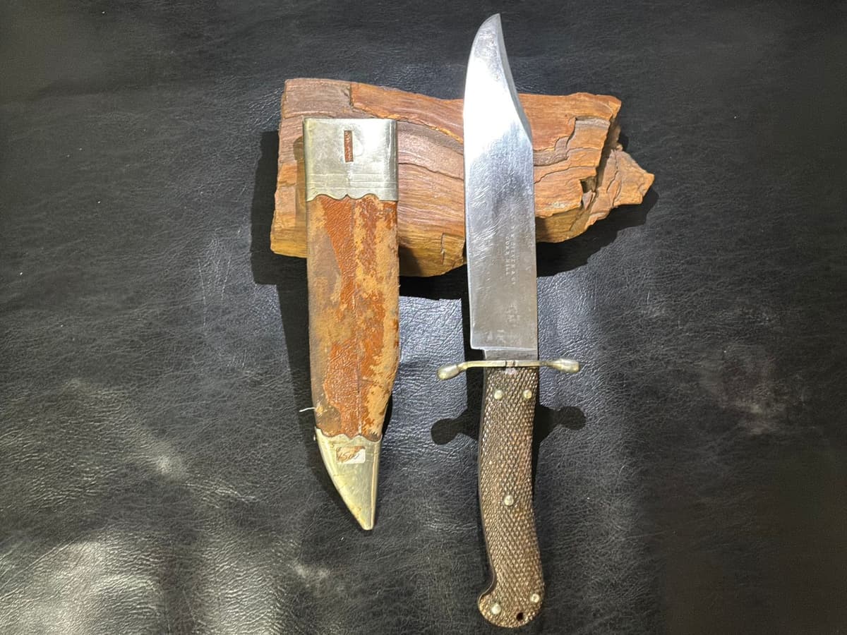 S W silver & co corn hill bowie knife